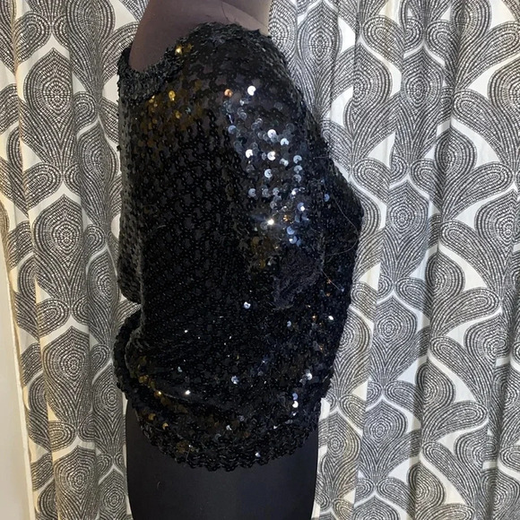 Vintage Toppettes by A Brod 70’s sequined top - Picture 5 of 10